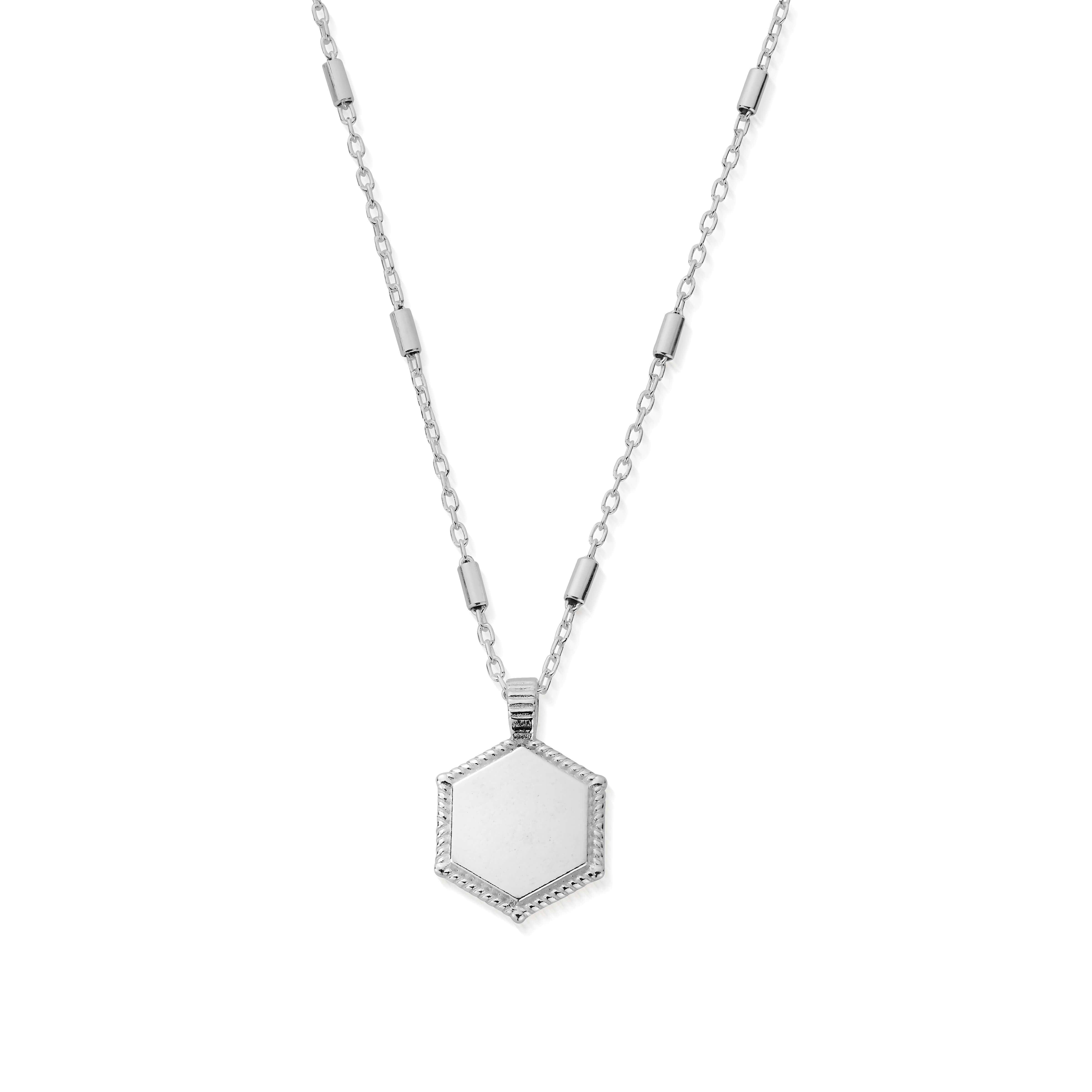 Personalised Hexagon Coin Necklace | ChloBo