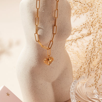 Link Chain Faith & Love Necklace