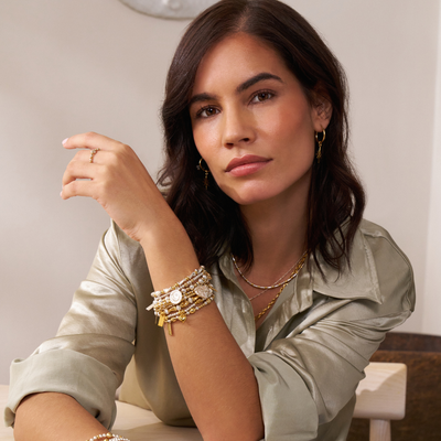 Mixed Metal Rhythm Of Water Necklace