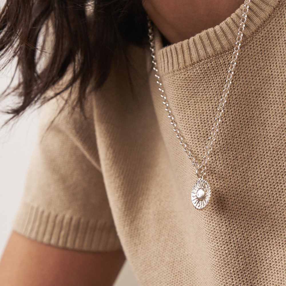 Belcher Chain Sun Necklace