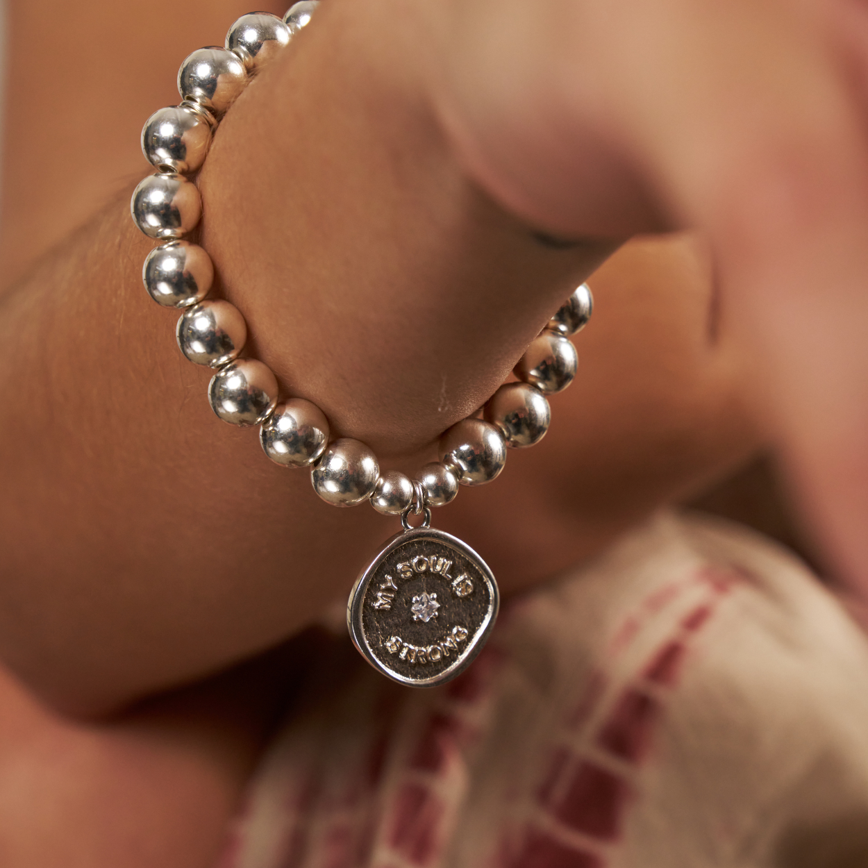 My Soul Is Strong Medium Ball Bracelet