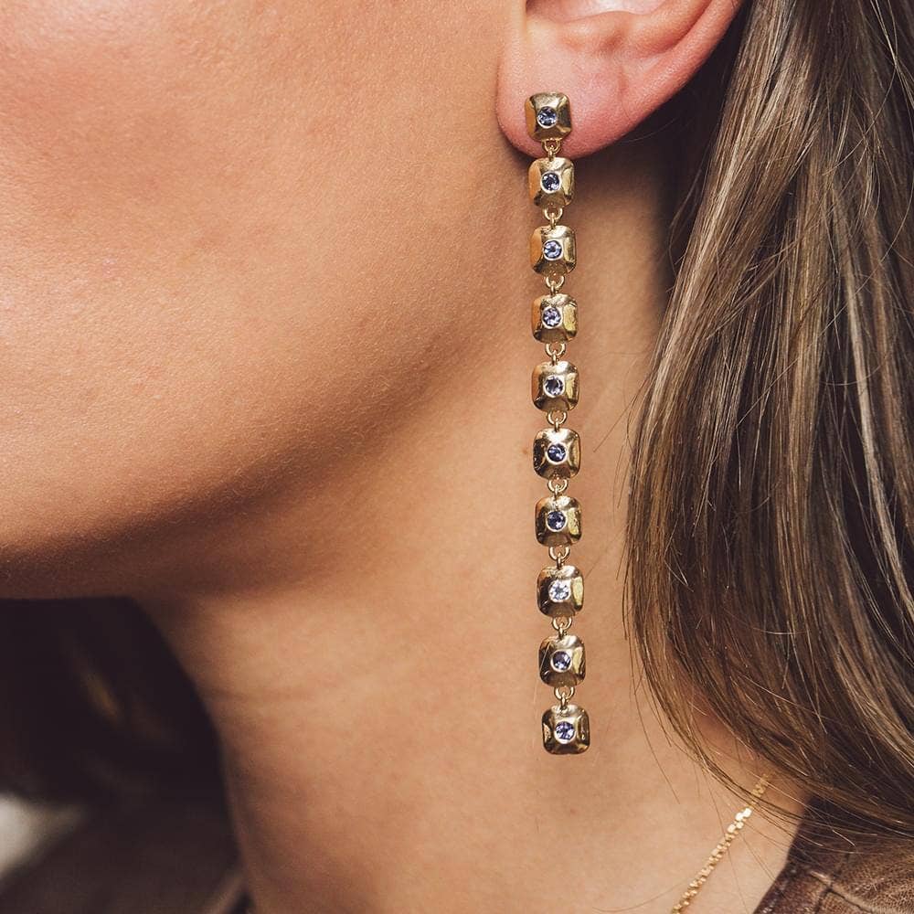graceful aura drop earrings | ChloBo