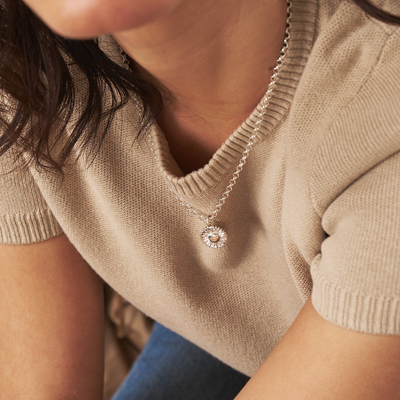 Belcher Chain Sun Necklace