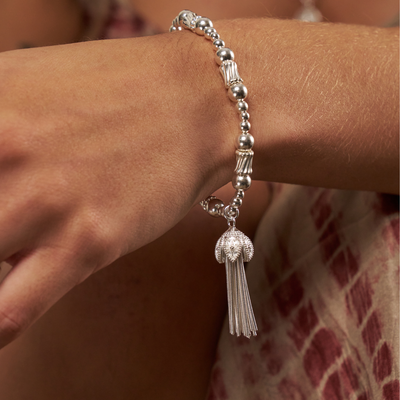 Corrugated Twist Tassel Of Joy Bracelet