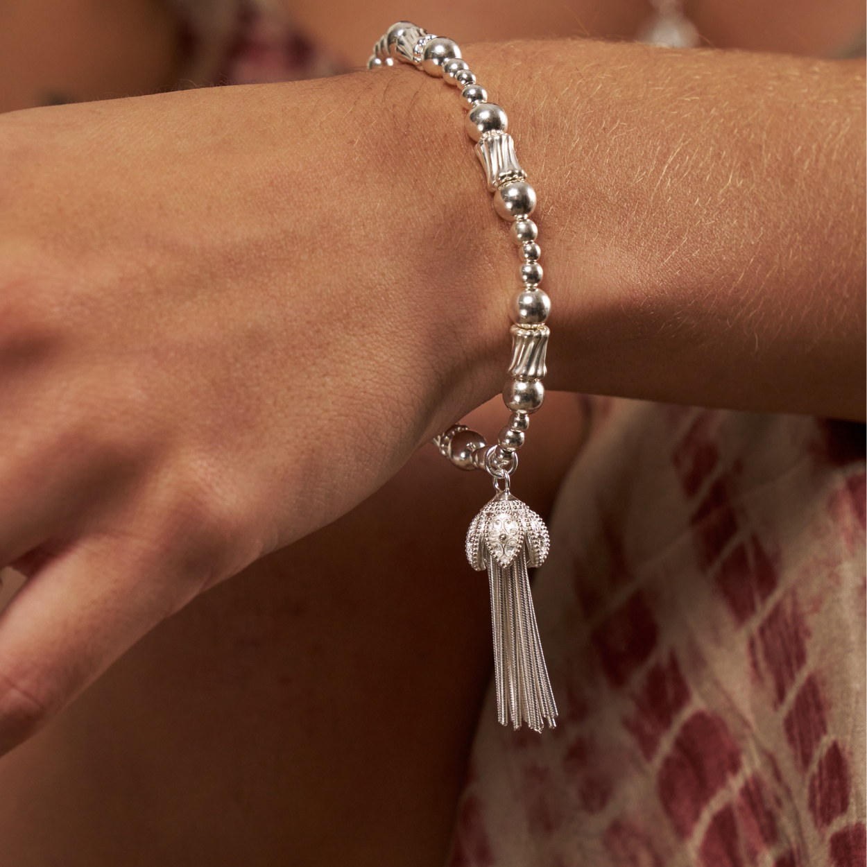 Corrugated Twist Tassel Of Joy Bracelet