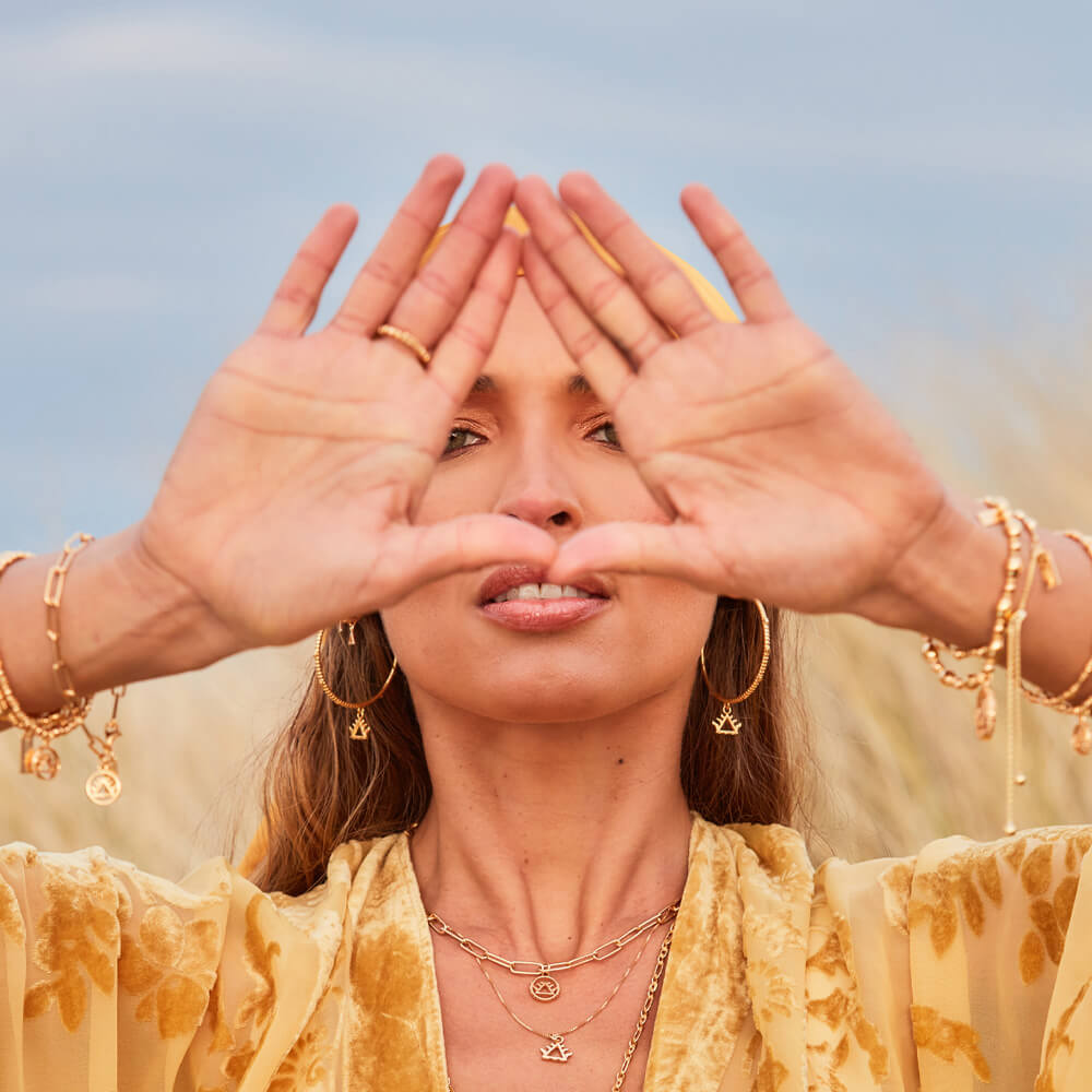 Large Fire Hoop Earrings