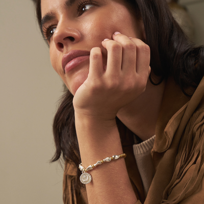 Mixed Metal Rising Woman Bracelet