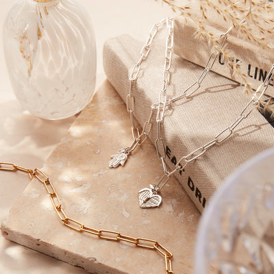 Link Chain Faith & Love Necklace