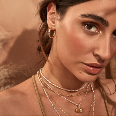 Sky Goddess Citrine Double Point Necklace