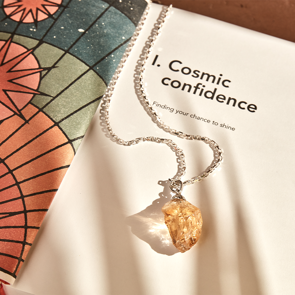 Citrine Raw Nugget Necklace