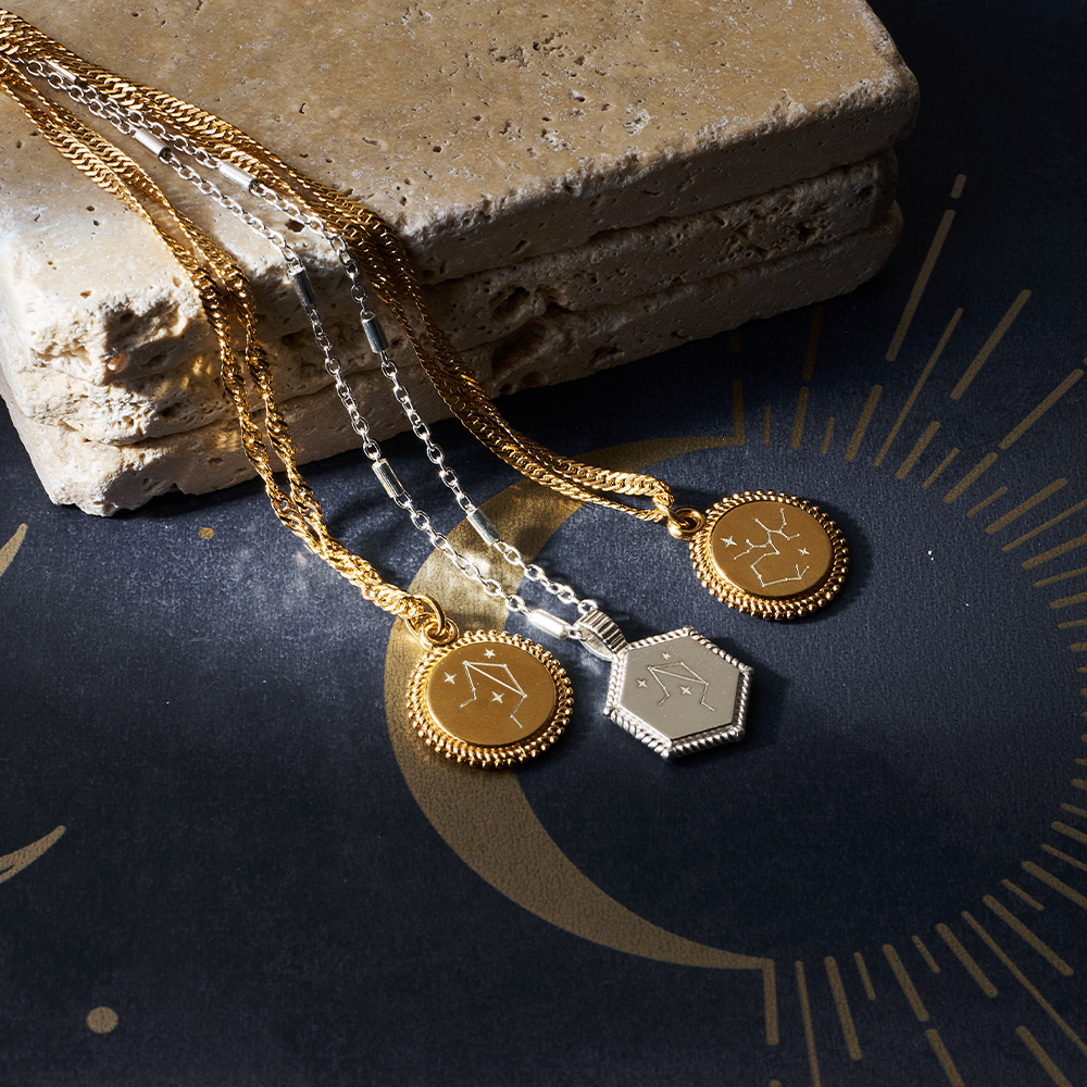 Personalised Moon Coin Necklace