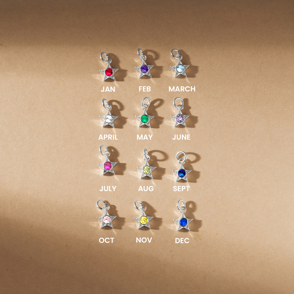 May Mini Star Birthstone Pendant Charm