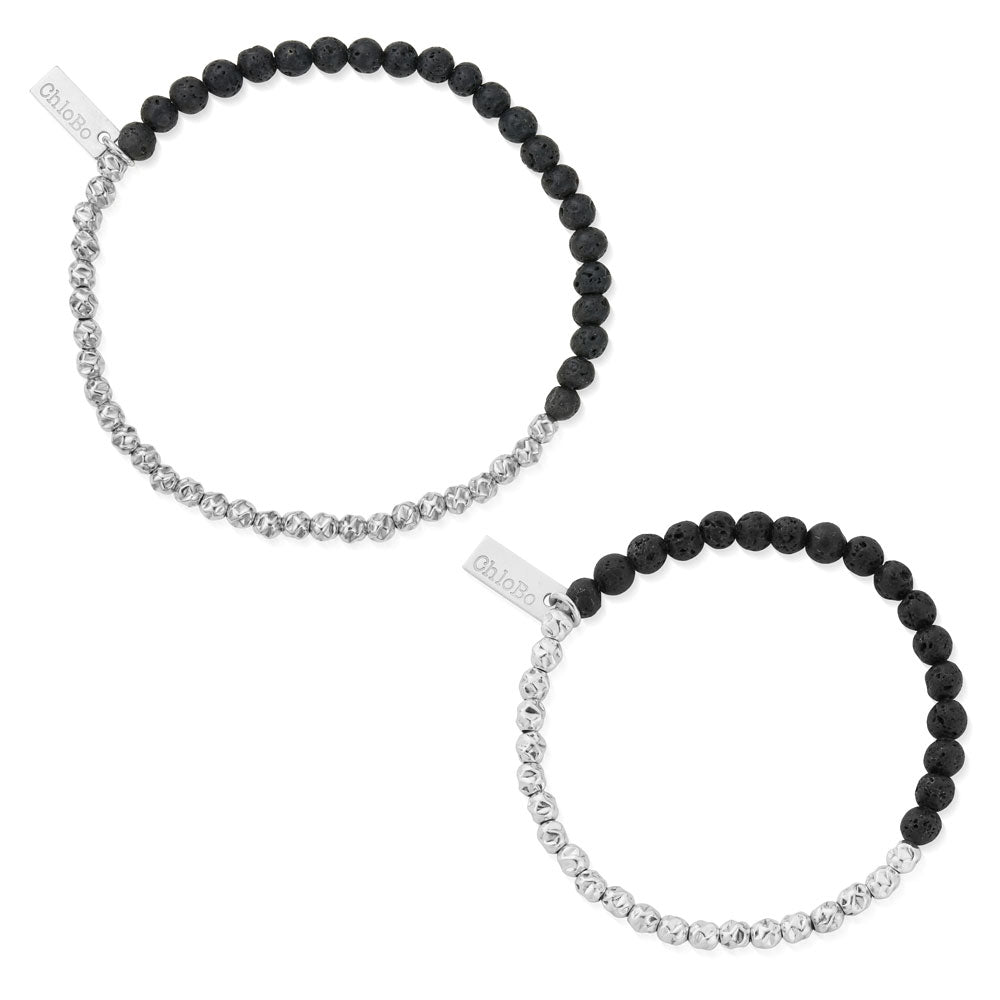 Black Lava Principal Bracelet Gift Set - Men's Adult & Child