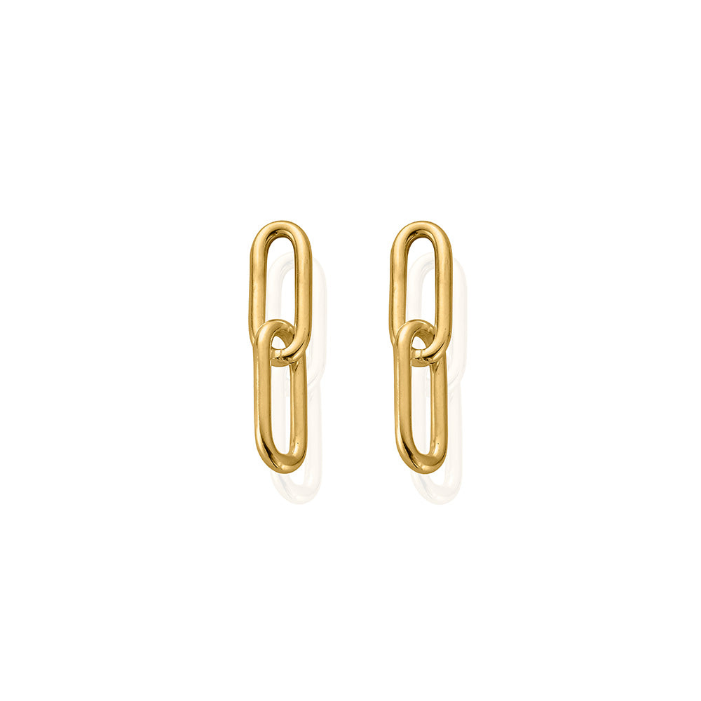 Medium Two Link Earrings