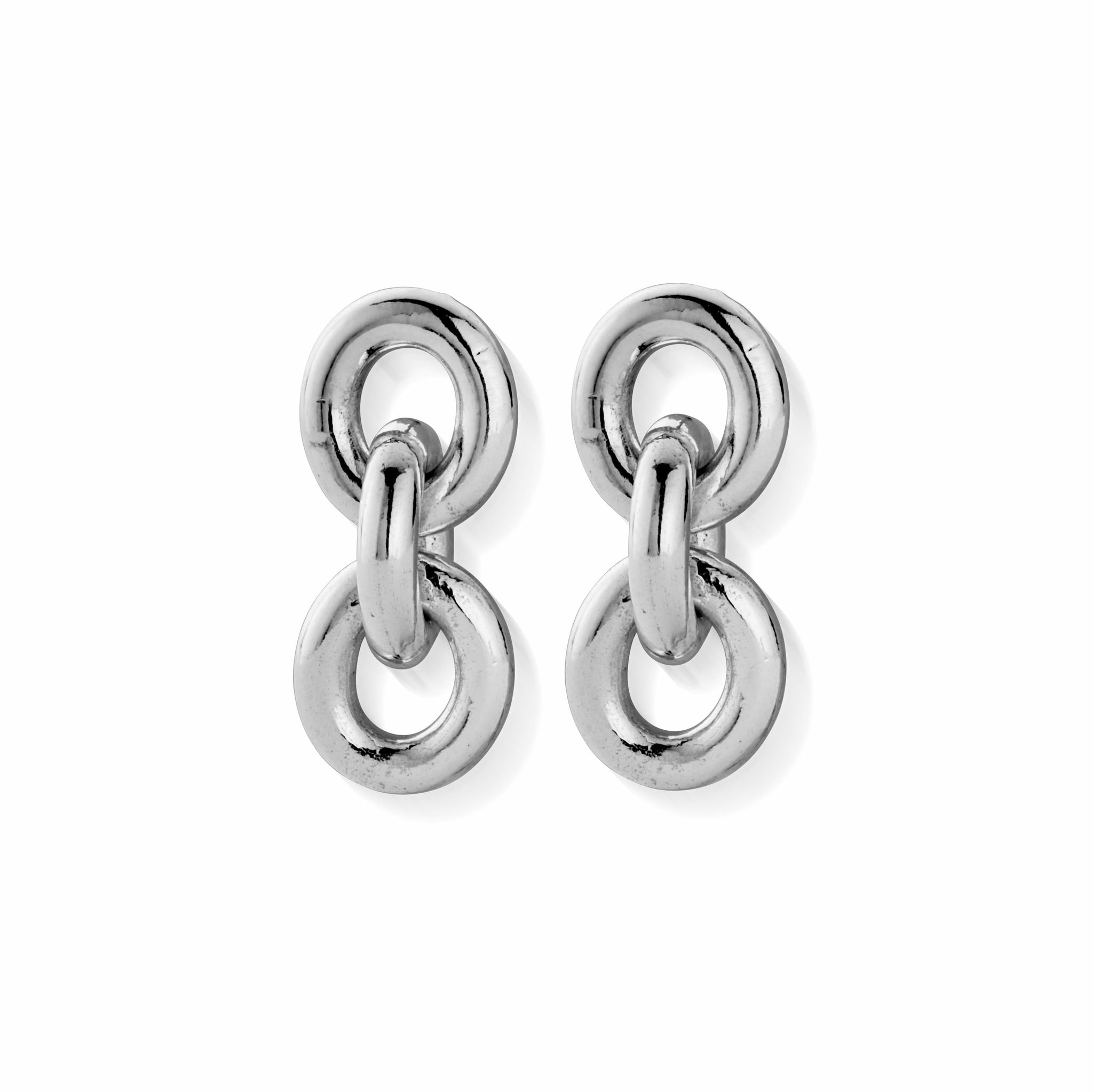 Anchor Chain 3 Link Earrings