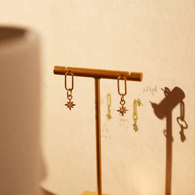 divine journey link stud earrings | ChloBo