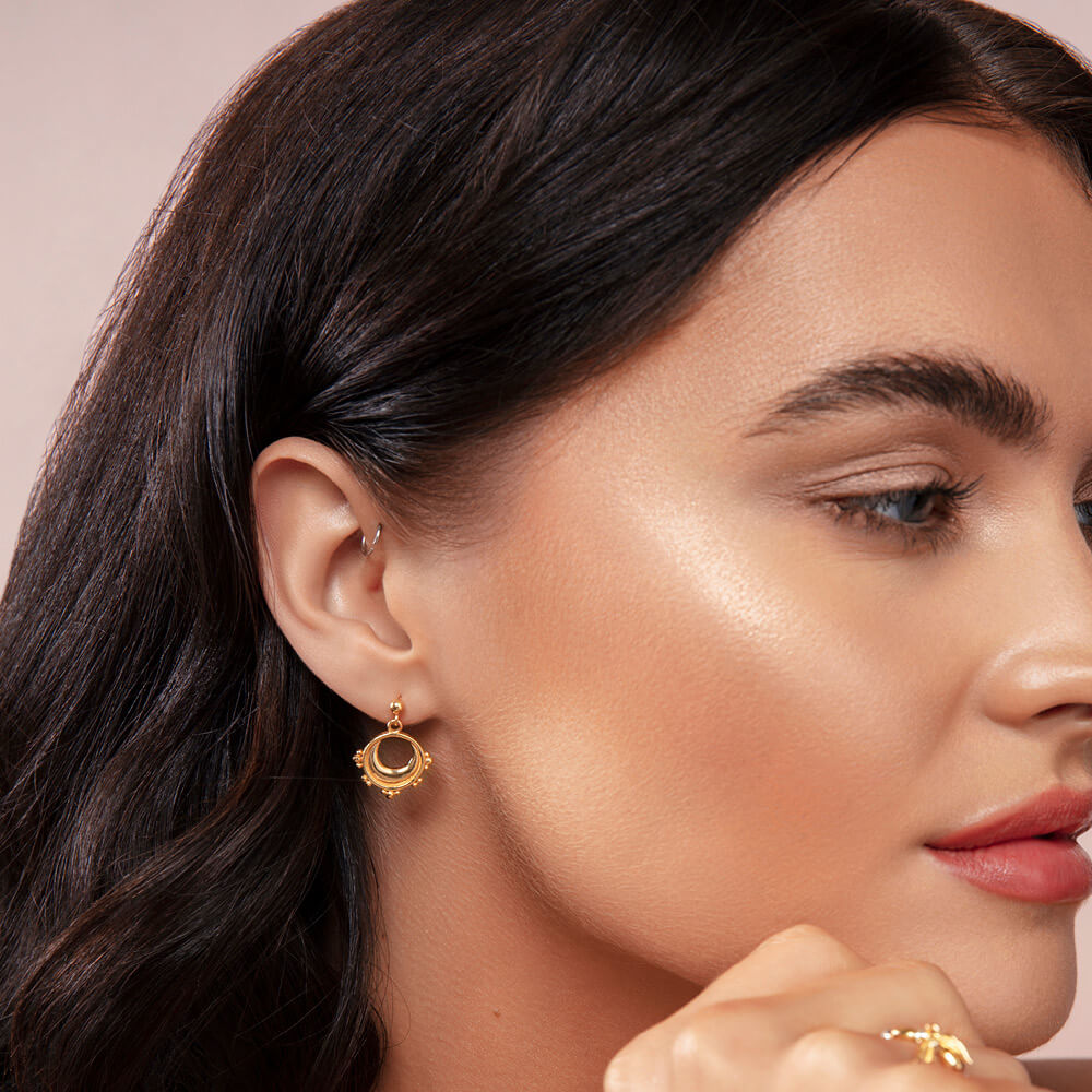 Half Moon Drop Earrings