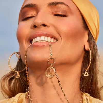 Large Fire Hoop Earrings