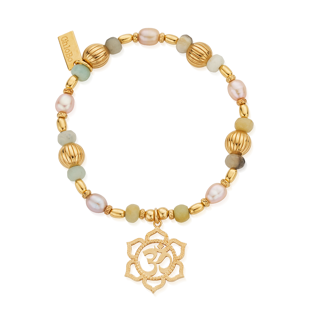 Women's Divine Lotus Pearl Charm Bracelet – ChloBo UK