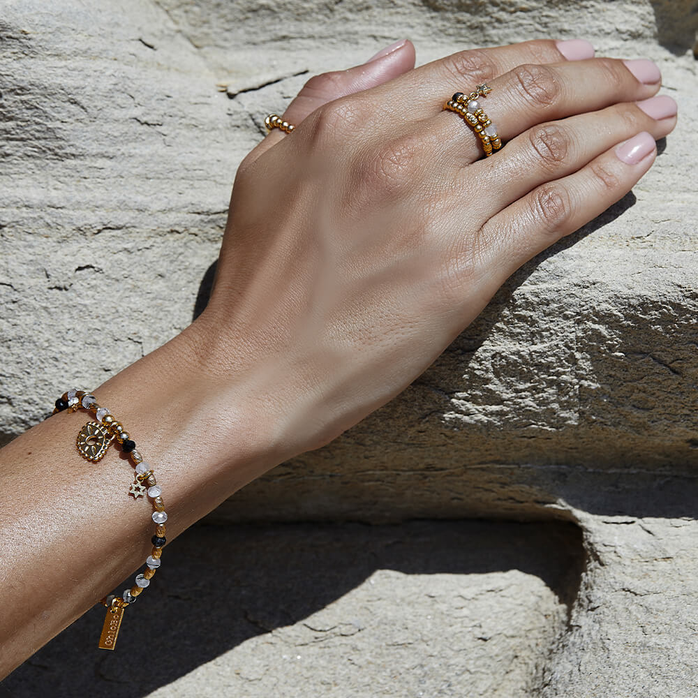 Visionary Black Rutilated Quartz Bracelet