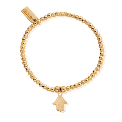 Gold Cute Charm Hamsa Hand Bracelet
