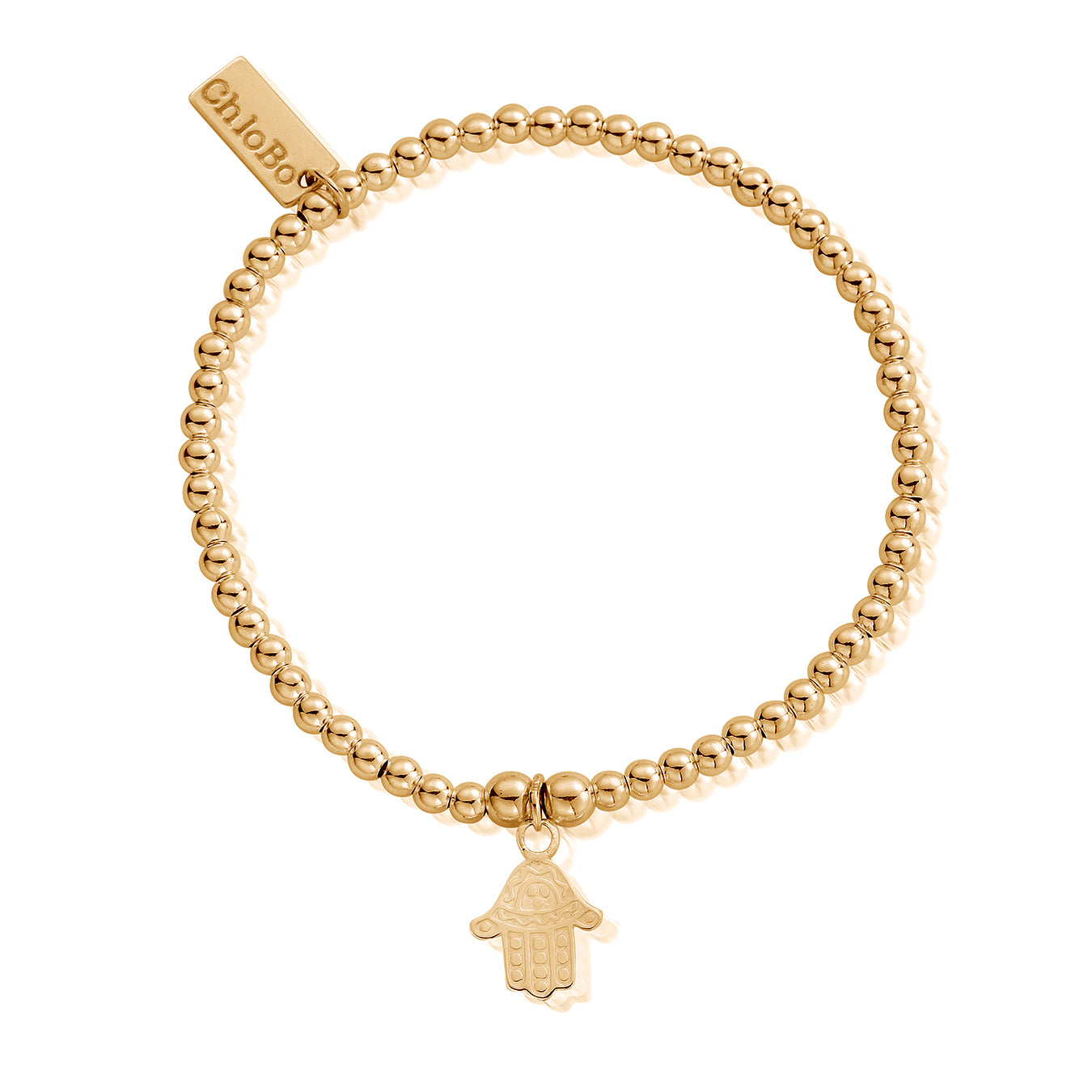 Gold Cute Charm Hamsa Hand Bracelet