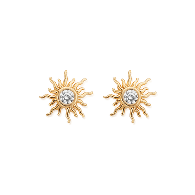 Sunrise Glow Stud Earrings