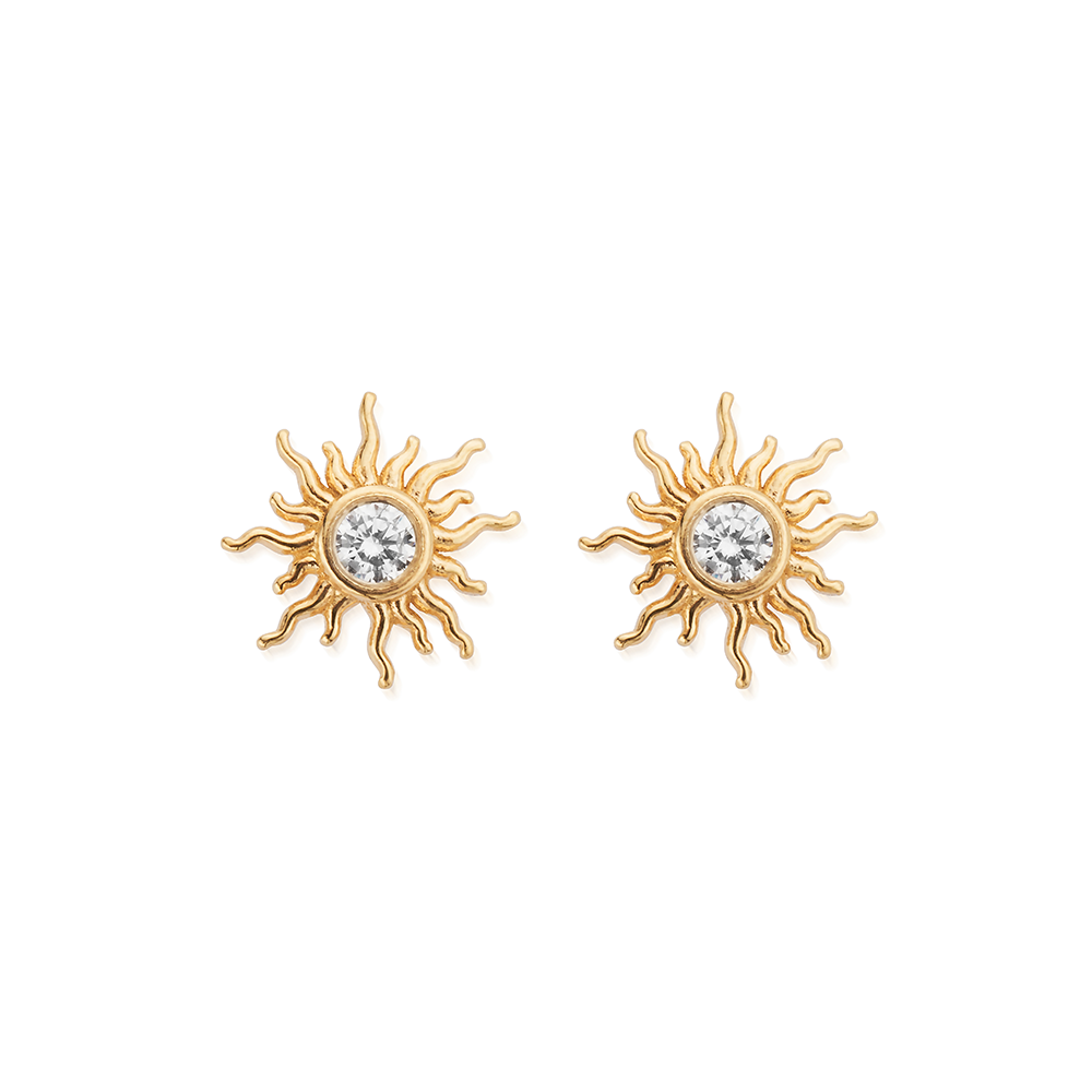 Sunrise Glow Stud Earrings