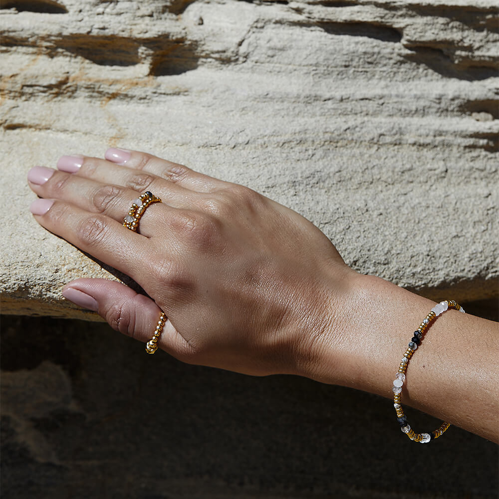 Stone Of Empowerment Black Rutilated Quartz Ring