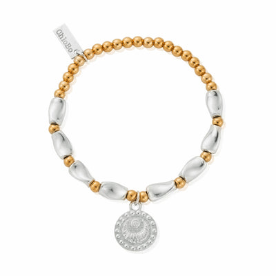 Mixed Metal Rising Woman Bracelet