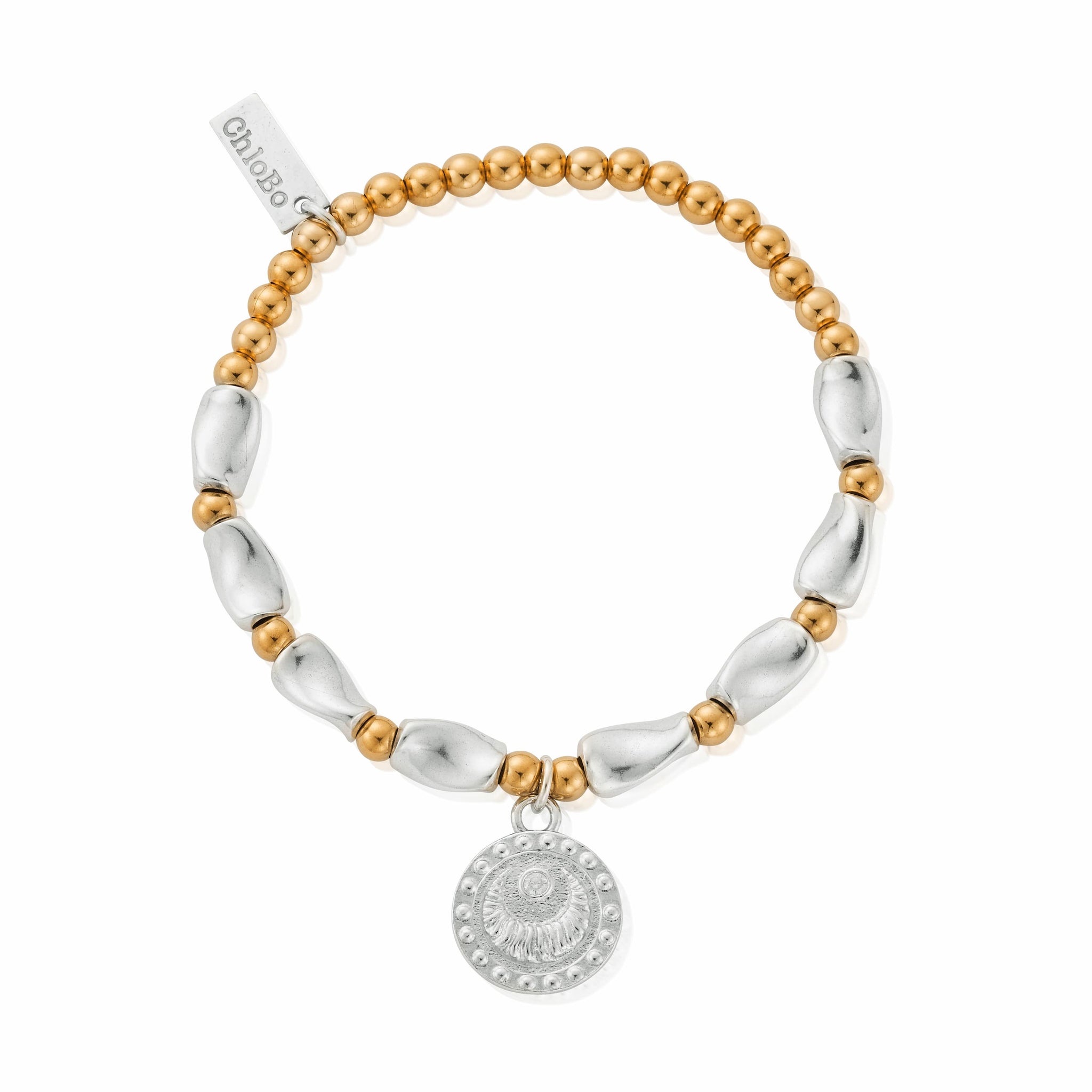 Mixed Metal Rising Woman Bracelet