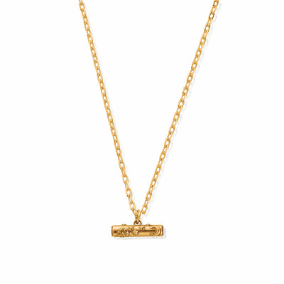 Light Anchor Chain Solstice T-Bar Necklace