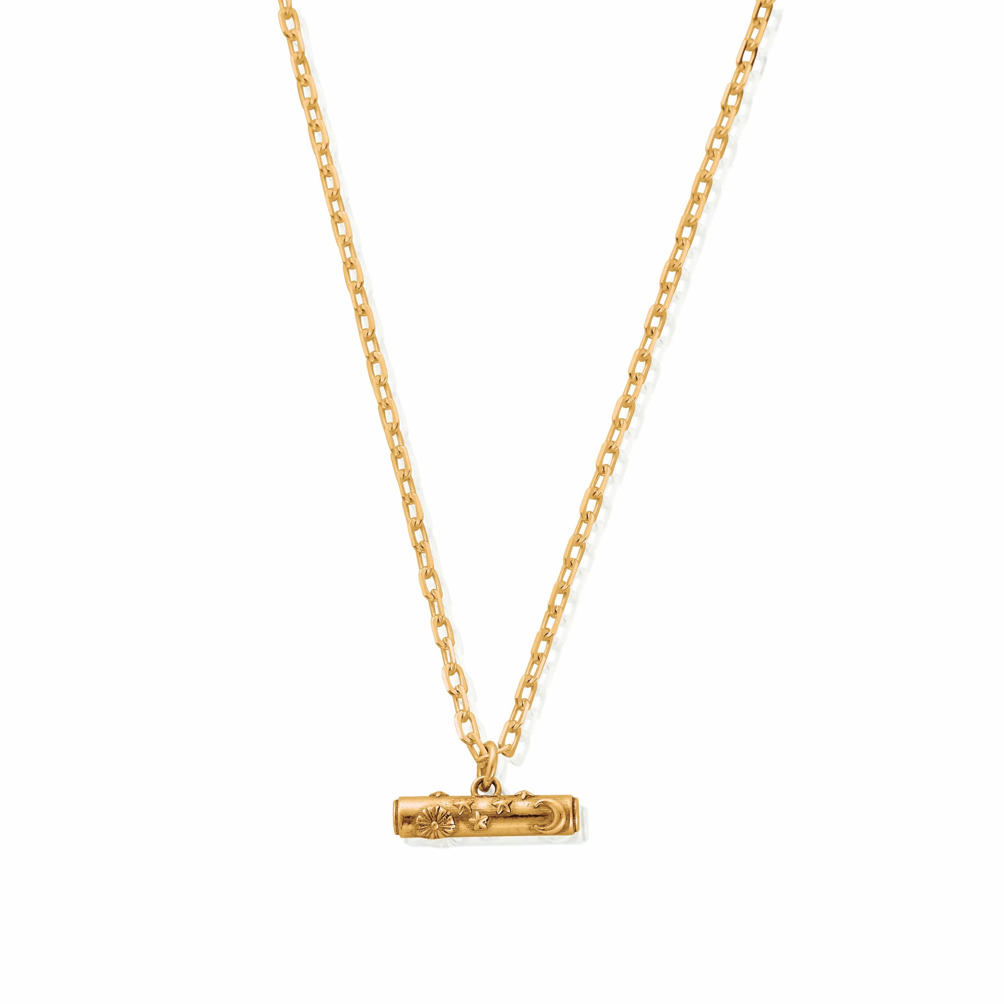 Light Anchor Chain Solstice T-Bar Necklace