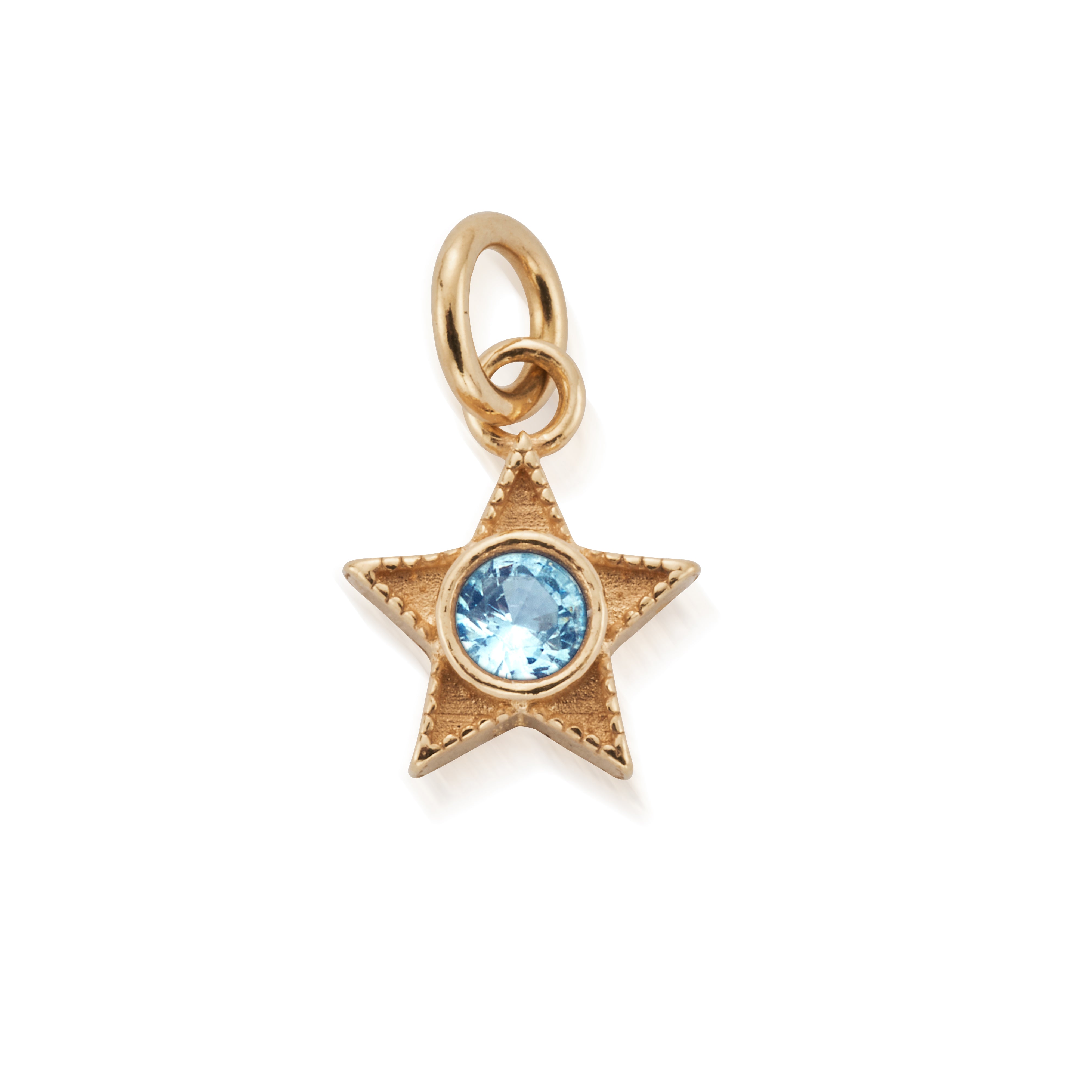 March Mini Star Birthstone Pendant Charm