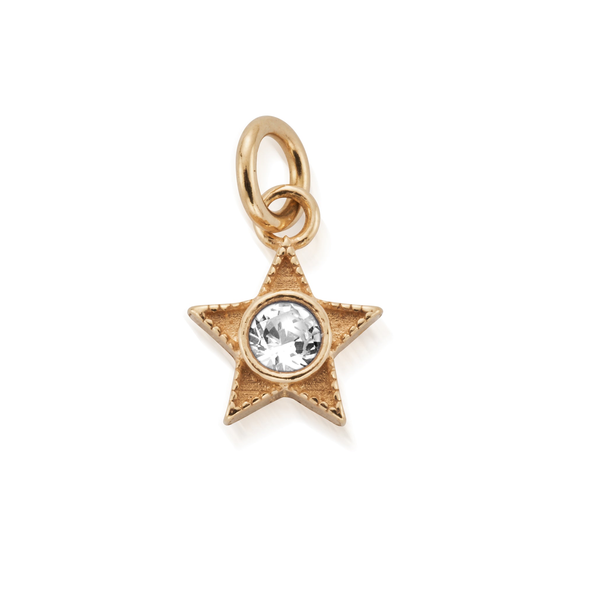 April Mini Star Birthstone Pendant Charm