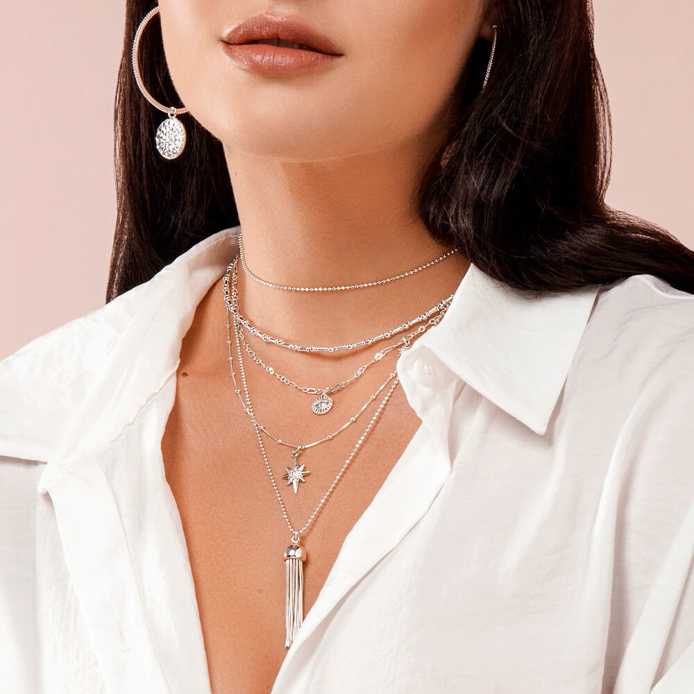 Ethereal Multi Pearl Drop Necklace | ChloBo