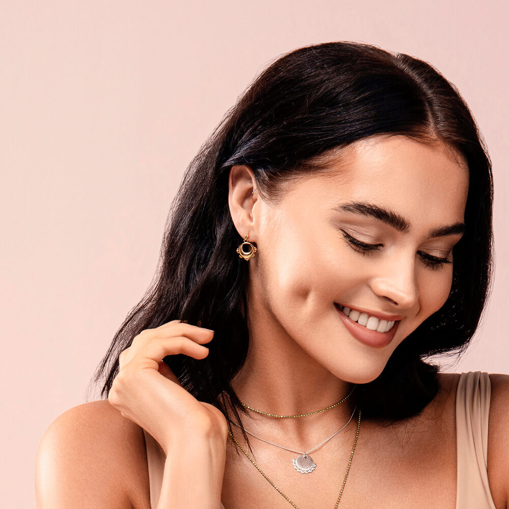 Half Moon Drop Earrings