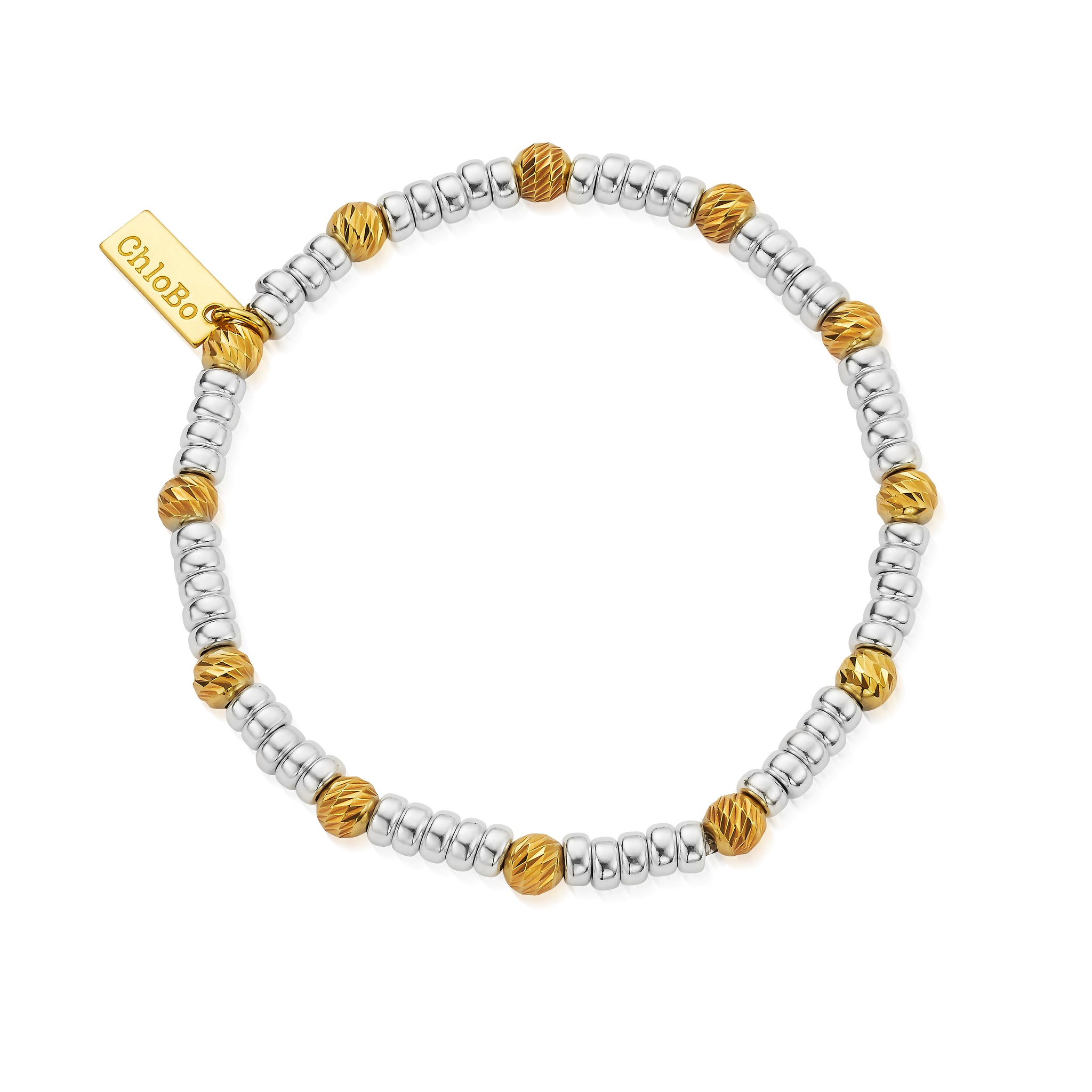 Gold And Silver Sparkle Hoop Bracelet