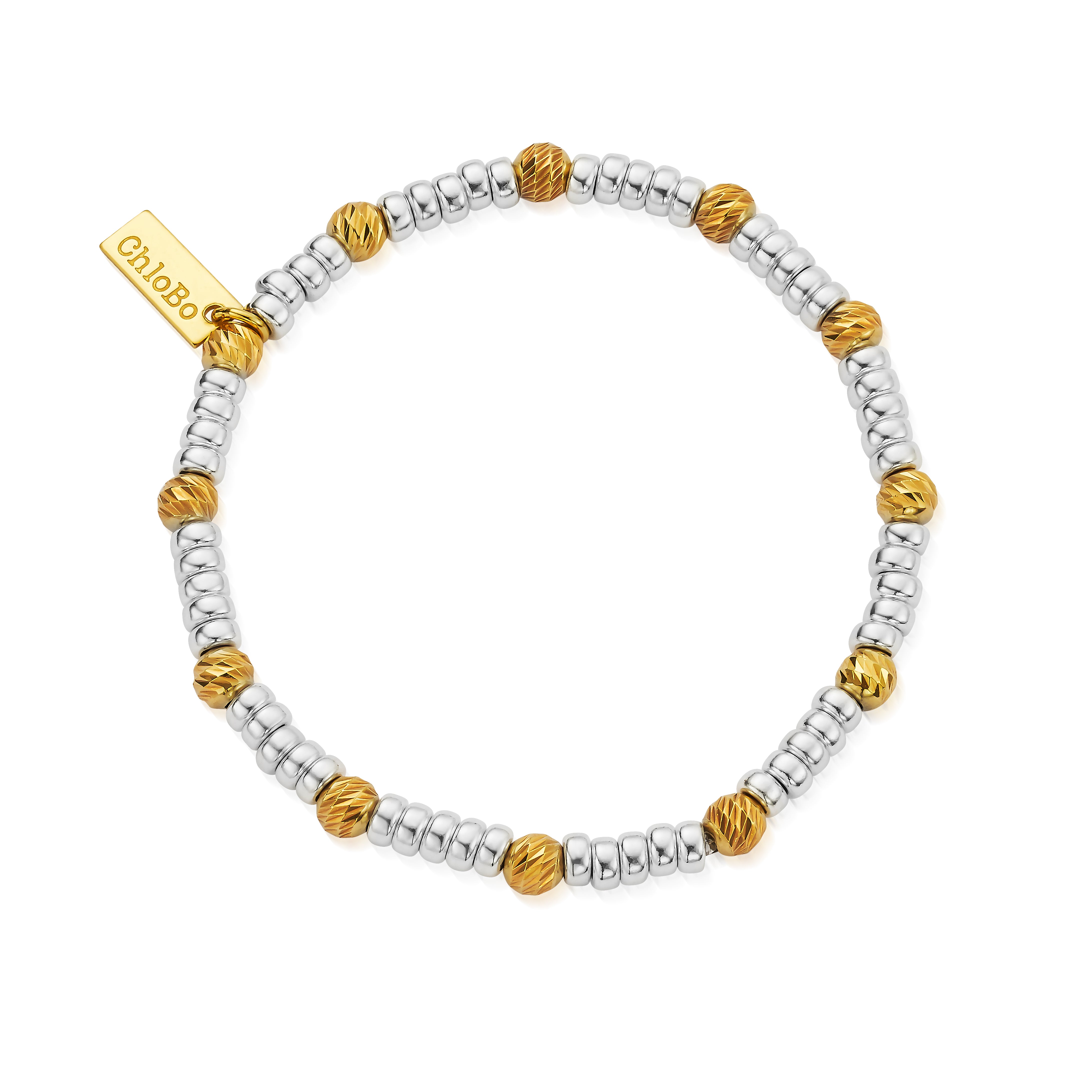 Gold And Silver Sparkle Hoop Bracelet