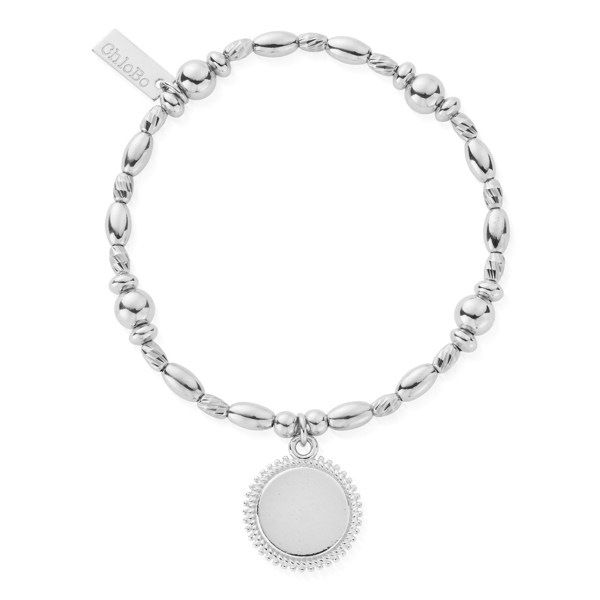 Personalised Multi Rice Moon Coin Bracelet