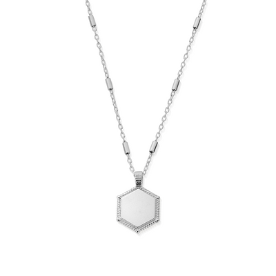 Personalised Hexagon Coin Necklace