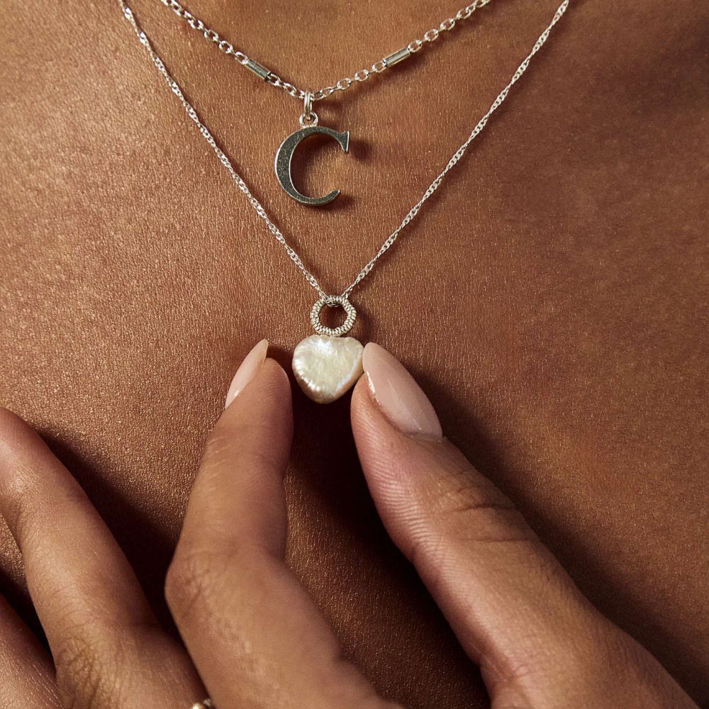 Tiny Twisted Rope Chain Lucky Pearl Necklace