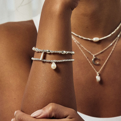 Cute Charm Pearl Drop Bracelet