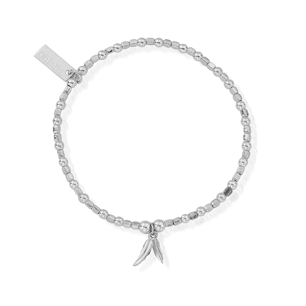 Mini Cube Double Feather Bracelet