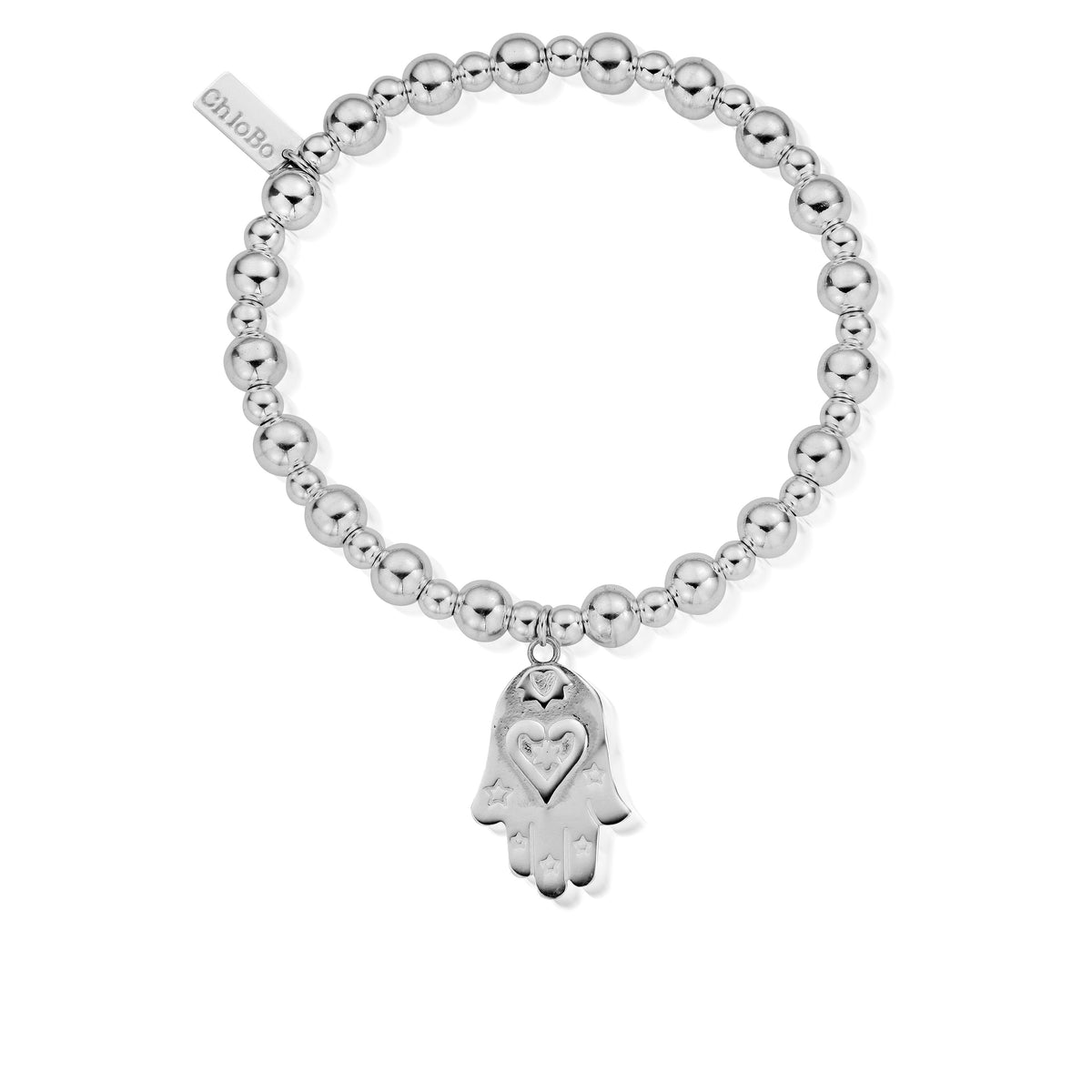 mini small ball starry hamsa hand bracelet | ChloBo