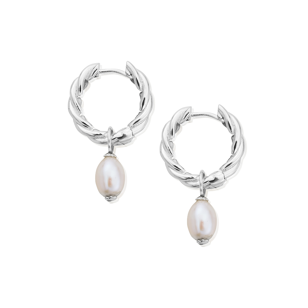 Ocean Pearl Hoops