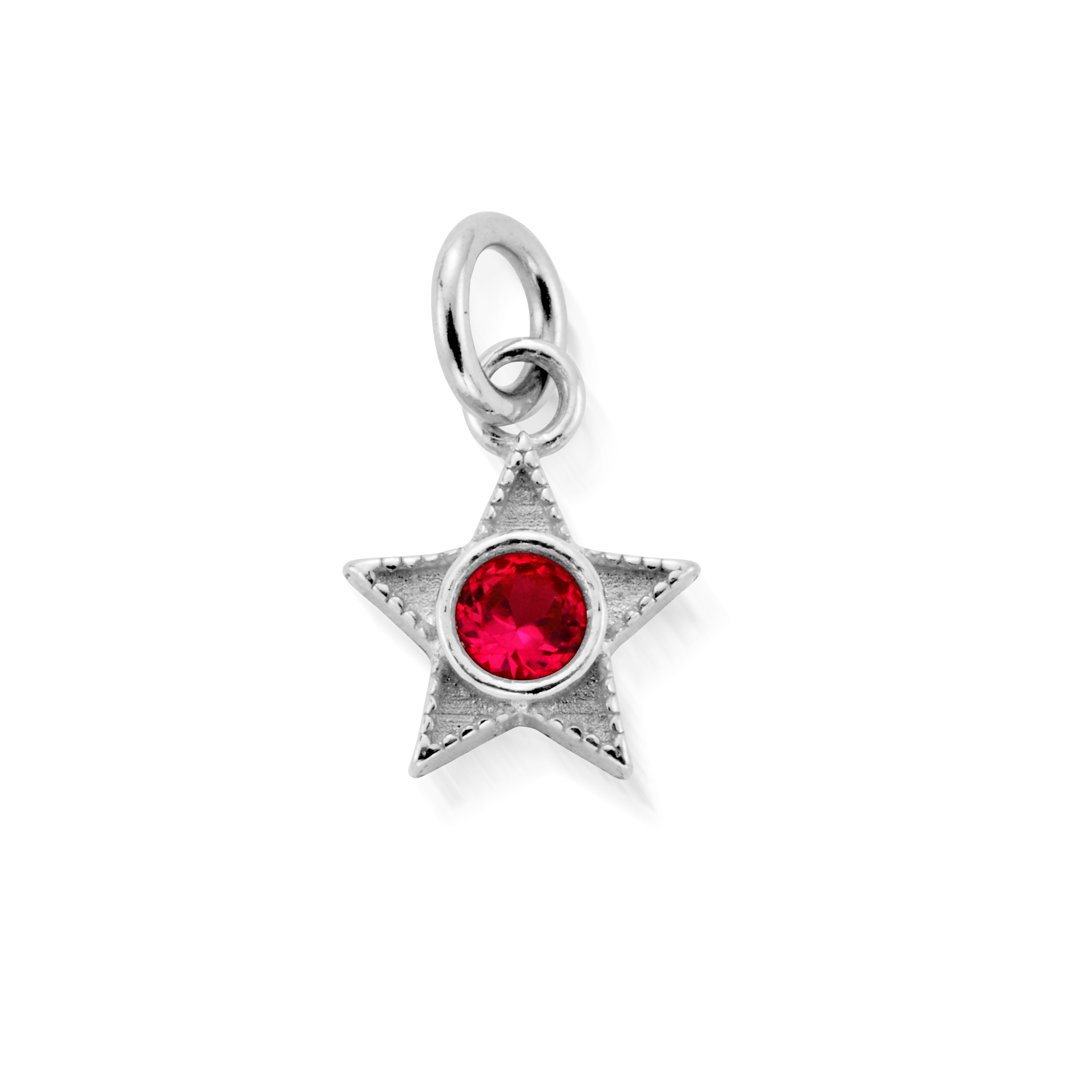 January Mini Star Birthstone Pendant Charm