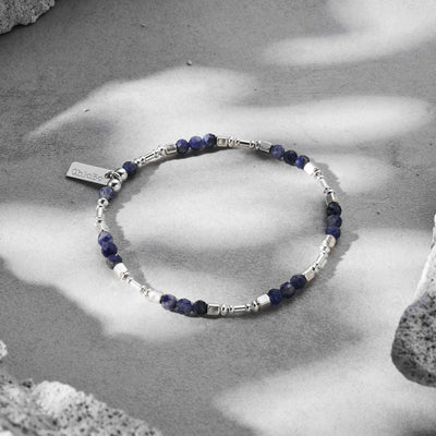 Men's Sodalite Barbell Bracelet