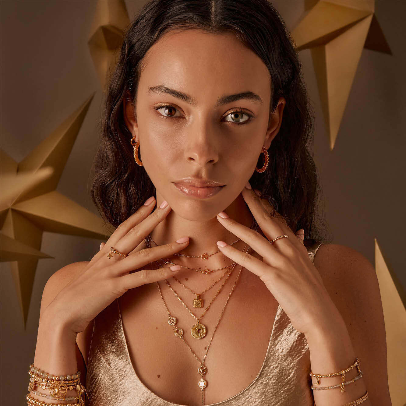 Moonbeam Hoop Earrings