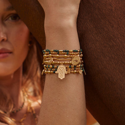 Alternative Rice Malachite Bracelet